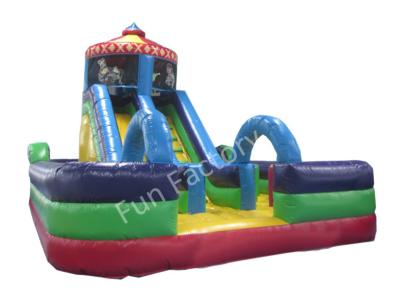 China Commercial Grade Outdoor Inflatable Water Slide High Tear Strength for sale