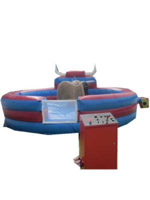 China Red / Blue Inflatable Mechanical Bull Waterproof For Fun Game for sale