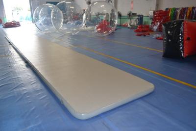 China Folding DWF Pure White Inflatable Gym Mat for Gymnastics Sport Training for sale