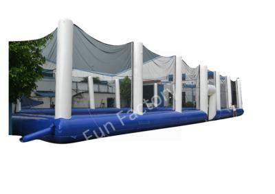 China Durability Paintball Blow Up Bunkers , Airball Bunkers White / Blue for sale