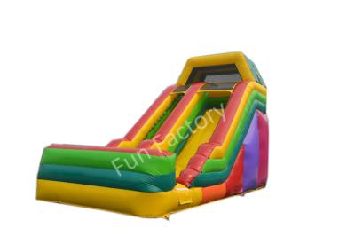 China Colorful Huge Inflatable Water Slides Europe Dry Slide For Grass Ground for sale