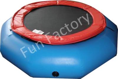 China Waterproof Custom Safety Inflatable Water Trampoline With Spring Bracket for sale