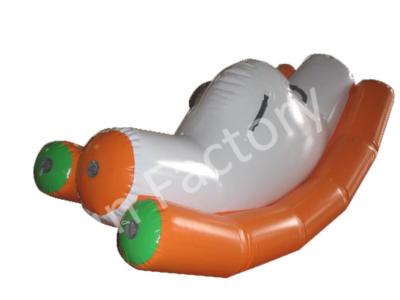 China Amusement Park Water Toy Inflatable Teeter Totter 0.9mm Tarpaulin PVC for sale