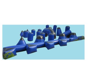 China blaue aufblasbare Paintball 32pcs Airball-Bunker-hohe UV-Beständigkeit zu verkaufen