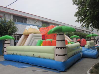 China Kids Inflatable Combo Fire Retardant Jungle Bouncy Castle Hire for sale