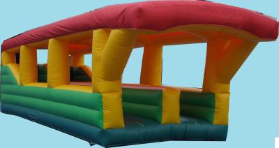 China Commercial 2 Lane Inflatable Bungee Run Exciting for 3 People for sale