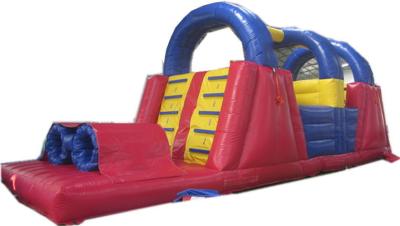 China Gaint Red / Blue Inflatable Obstacle Course , Child Inflatable Aqua Park for sale