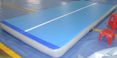 China Blue 5m Folding Inflatable Gym Mat , Yoga Gymnastic Tumble Track for sale