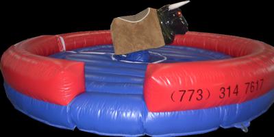 China Digital printing Inflatable Mechanical Bull , Inflatable Rodeo Bull Machine for sale