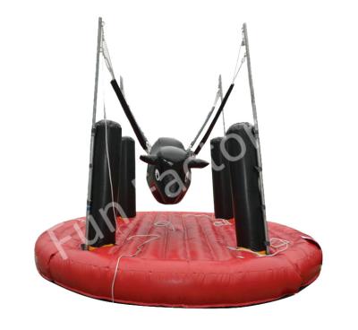 China Amusement Park Inflatable Mechanical Rodeo Bull Machine / Inflatable Riding Bull for sale