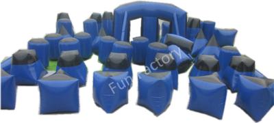 China 0.55mm Funny Children Outdoor Inflatable Blow Up Paintball Bunkers For Rent for sale