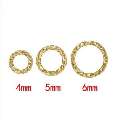 China DIY Jewelry Accessory 5mmJump Jewelry Parts Gold Filled Round Rings Bulk Wholesale for sale