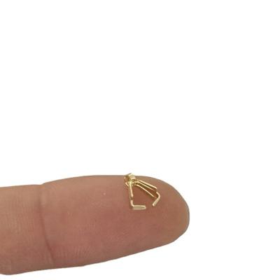 China DIY Connector Gold Filled Hook Pendant Necklace Pinch Clips Bail Pendants ConnectorJewelry Accessory Findings for sale