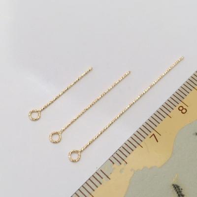 China Great For Making Jewelry Components And Crafts Hot Sale Earring Accessories DIY Making Gold Filled Patterned Earring Key Pins for sale