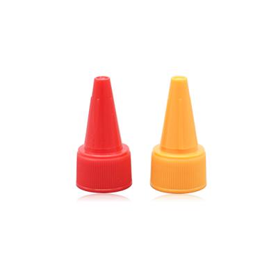 China Spill No. 24410 Red And Orange Color Cosmetic Long Spout Plastic Cap for sale