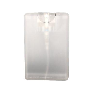 China Plastic Transparent Beauty Packaging 20ml Credit Perfume Sprayer for sale