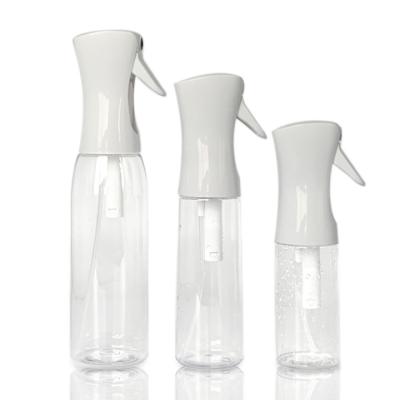 China Non Spill Salon Fancy 200ml 300ml 500ml Hair Mist High Pressure Plastic Sprayer Trigger Continuous Spray PP Bottle for sale