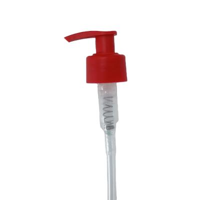 China Other Frosted Textures Pump 28/410 Lotion Red Plastic for sale