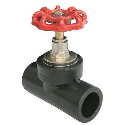 China Water Supply / Irrigation Manufacturer HDPE Stop Valve For Water DN 25mm PE Fittings Stop Valve for sale