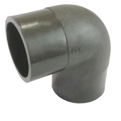 China Water Supply / Distribution / Gas Mining / Irrigate PUHUI ISO4427 HDPE Pipe Fittings 90 Degree Elbow for sale