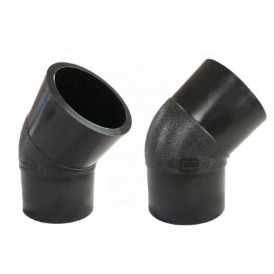 China Water Supply / Gas Distribution / Operation / Irrigate PUHUI WRAS PE Fittings Manufacturer SDR17 DN225 Equal 45 Degree Elbow for sale