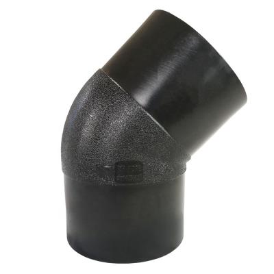 China Water supply/distribution/gas operation/irrigate PUHUI HDPE butt welding elbow 45 degree elbow connector for sale