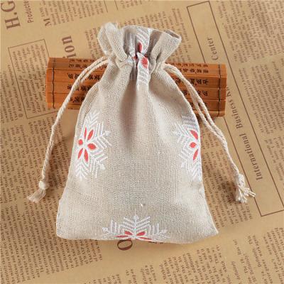 China Wholesale 10x14cm Cotton Sack Wholesale 10x14cm Hessian Burlap Pouch Scent Satchel Packing Drawstring Bags Recyclable for sale