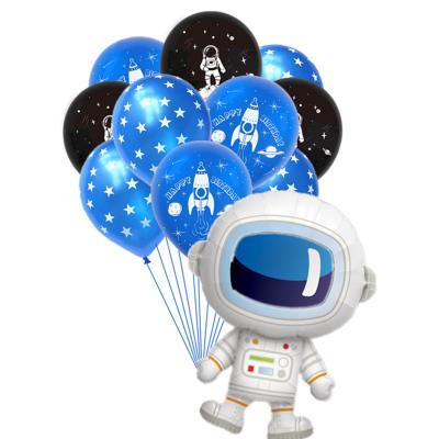 China Rocket Balloon Set Balloon Set Latex Balloon Space Astronaut Combination Birthday Theme Party Decoration Supplies for sale