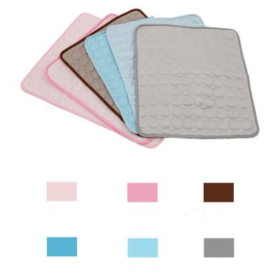 China Pet Summer Ice Sleeping Mat Sofa Cooling Silk Mat for sale