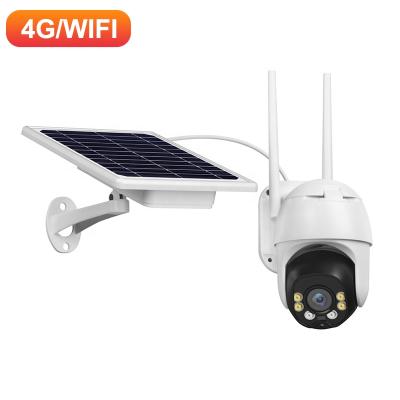 China NIGHT VISION 360 PTZ Monitor No WIFI 4G SIM Card Solar Camera Two Way Intercom TF Card Cloud Wiring Storage for sale