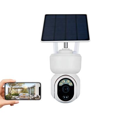 China Human Motion Tracking Cctv Camera 4G Solar Night Vision 4g Sim Card PTZ Camera 4G Outdoor Solar Human Tracking IP Full Color Wireless Battery Powered Camera for sale