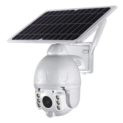 China Human Motion Tracking HD 1080P Wifi Solar Battery Camera IP CCTV Camera Outdoor Solar Speed ​​Dome PTZ Wifi Camera ABS for sale