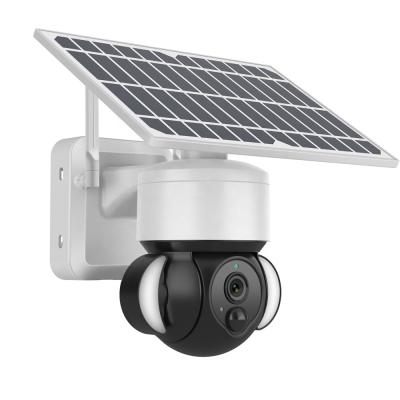 China Human Motion Tracking 2MP 4G SIM Card CCTV Camera Solar Panel Battery Camera Waterproof Outdoor Projector PTZ IP Camera for sale