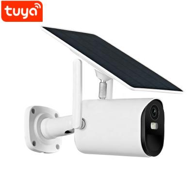 China Human motion tracking cctv camera 3.6mm ip cctv hd p2p smart camera 1080p color pir wifi solar tuya wireless cctv two way audio for sale