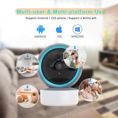 China Tuya Smart 2mp HD Wifi NIGHT VISION Video Camera Motion Detection Night Vision Home H.265 Two Way Audio Baby Monitor for sale