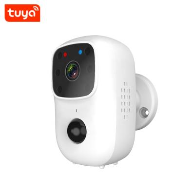 China Human Motion Tracking Outdoor Wireless WIFI Voice Intercom Tuya 1080P HD Outdoor Security Rechargeable Battery Smart Monitor Wide Angle for sale