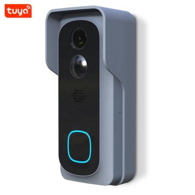 China Tuya Full-HD 1080P WIFI Video Doorbell 1080P Intelligent Wireless Home PIR Motion Detection Rechargeable Battery 2MP Camera TS01-2MP-WIFI WIFI for sale