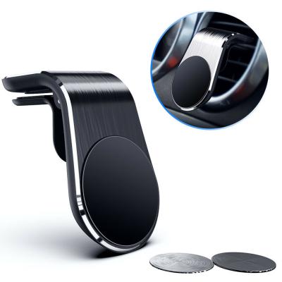 China Magnetic Holder L Shape Air Vent Mount Shockproof New Style Car Phone Holder in Car GPS Mobile Phone for sale