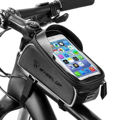 China High Quality Anti-shake Bike Front Frame Cycling Waterproof Top Cell Phone Touch Screen Holder Bag Te koop