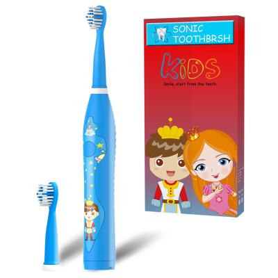 China Wholesale Battery Operated Kids Use IPX7 Soft Bristle USB Mode Rechargeable 3 Kids Dupont Electric Toothbrush With Replacement Head for sale