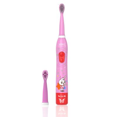 China OJV 2021 Home Smart Timer Automatic Kids Toothbrush Sof Stiffen Battery Powered USB Sonic Electric Toothbrush Kids Rechargeable for sale