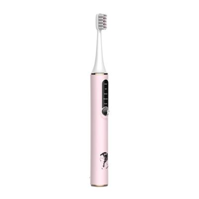 China Home 2021 Dupont Custom Rechargeable Replaceable Bristle Brush Head USB Sonic Automatic Logo 5 OEM ODM Electric Toothbrush for sale