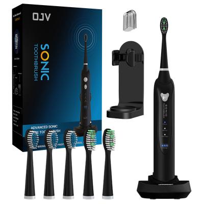 China Factory Wholesale 8 Head Sonic Adult Electric Toothbrush With Rechargeable Waterproof Wall Bracket for sale