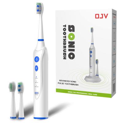 China Super ABS Sonic Electric Toothbrushes For Adults Kids Smart Timer Whitening Toothbrush IPX7 Waterproof Replaceable Dupont Bristle for sale