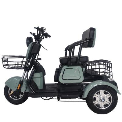 China High Quality Concrete Electric Trike Freight 60V Tricycle Tipper Fat Tire Pssenger Electric Tricycle Discharge for sale