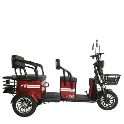 China 2022 Steel The Three Wheel Electric Bicycle Safe Durable Electric Tricycle With Family And Children Seats for sale