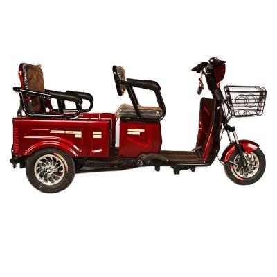 China Custom sale high quality 3 wheel steel passenger electric bicycle low price custom electric tricycle for sale