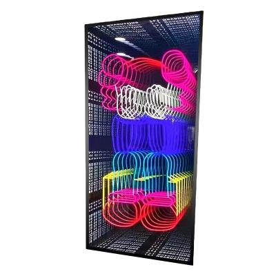 China Outdoor led photo frame light box glass advertising led restaurant menu board black gold store wall power ribbon steel milk tea hotel for sale