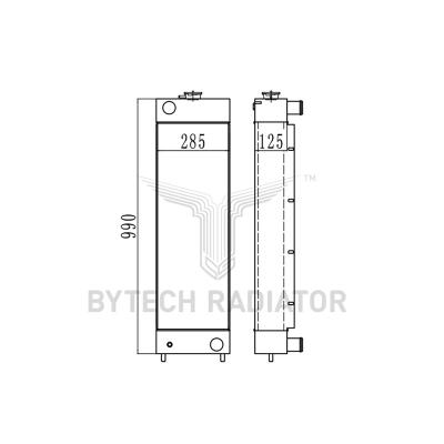 China High Quality Crawler Excavator Spare Parts SWE150 Excavator Radiator Water Tank Cooler for sale