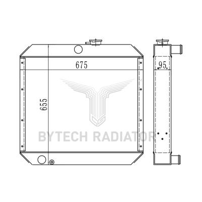 China High Quality Crawler Excavator Spare Parts YC85-6 Excavator Radiator Water Tank Cooler for sale